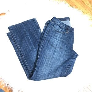 Torrid medium wash straight leg denim blue jeans